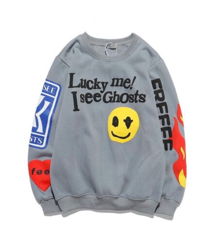 Kanye West Sweatshirts Lucky Me I See Ghosts